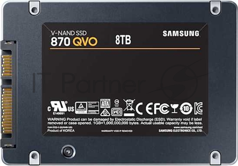 Накопитель SSD Samsung 870 QVO, 8TB, SATA III, 2.5", R/W 560/530
