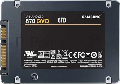 Накопитель SSD Samsung 870 QVO, 8TB, SATA III, 2.5", R/W 560/530
