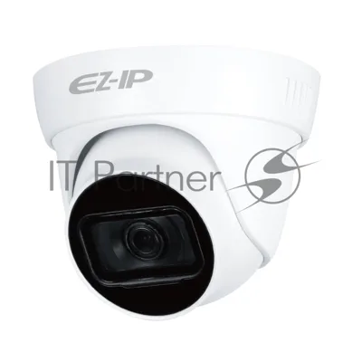 Видеокамера HDCVI EZ-IP EZ-HAC-T5B20P-A-0280B купольная, 1/2.7" 2Мп КМОП, 2.8мм фиксированный объектив, 4в1(CVI/TVI/AHD/CVBS), IP67