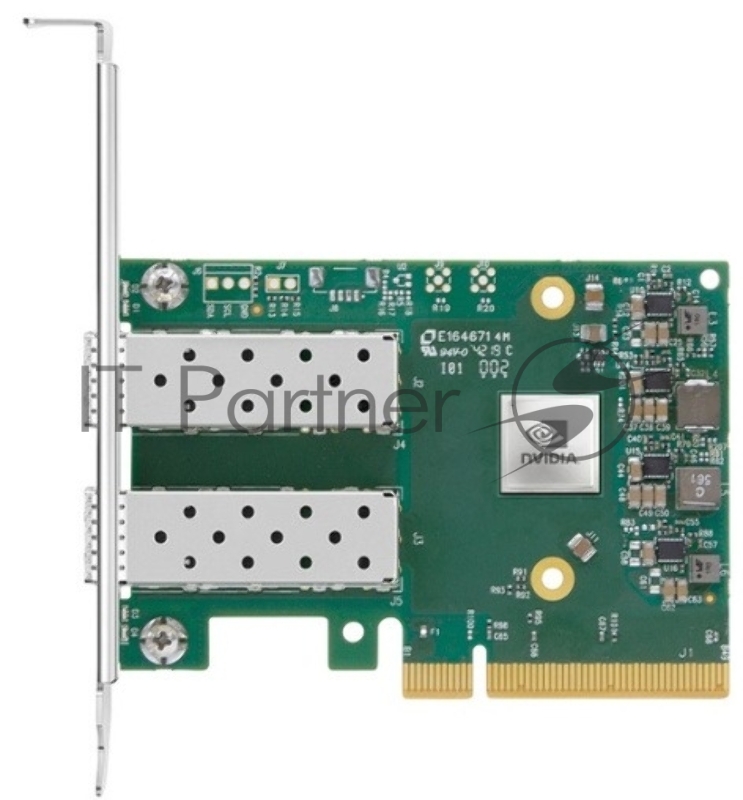 Сетевая карта ConnectX-6 Lx EN adapter card, 25GbE, Dual-port SFP28, PCIe 4.0 x8, No Crypto, Tall Bracket