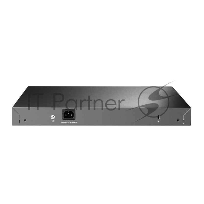 Коммутатор TP-Link 24-port Gigabit Managed PoE switch with 4 10G SFP+ ports, support 802.3af/at PoE, 1 console port, 19-inch rack mount, support L2/L2+ features.