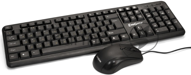 Комплект клавиатура+мышь ExeGate Professional Standard Combo MK120 проводной, USB, 1000 DPI, чёрный