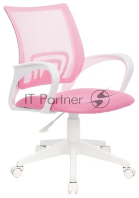 Кресло Бюрократ CH-W695NLT TW-06A TW-13A розовый, сетка/ткань, 120 кг, механизм качания