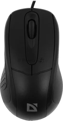 Мышь проводная Defender Standard MB-580 черный, 1000 dpi, USB, кнопки - 3