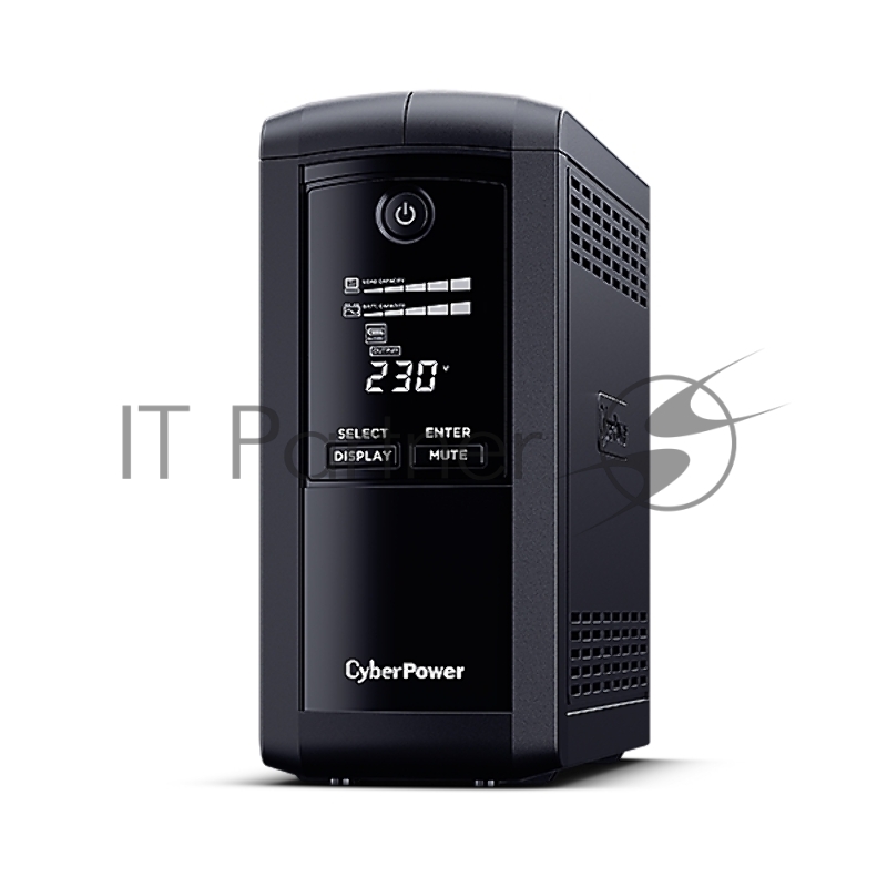 Источник бесперебойного питания CyberPower VP700EILCD/700 ВА/390 Вт/USB/RS-232/RJ-11/RJ-45/6 x IEC 320 C13 (компьютерная)