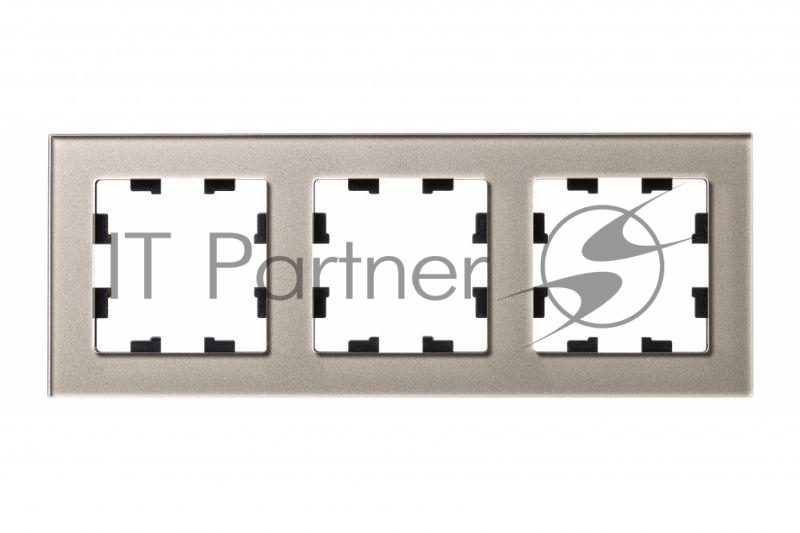 Рамка 3-м AtlasDesign Nature стекло шампань SchE ATN320503