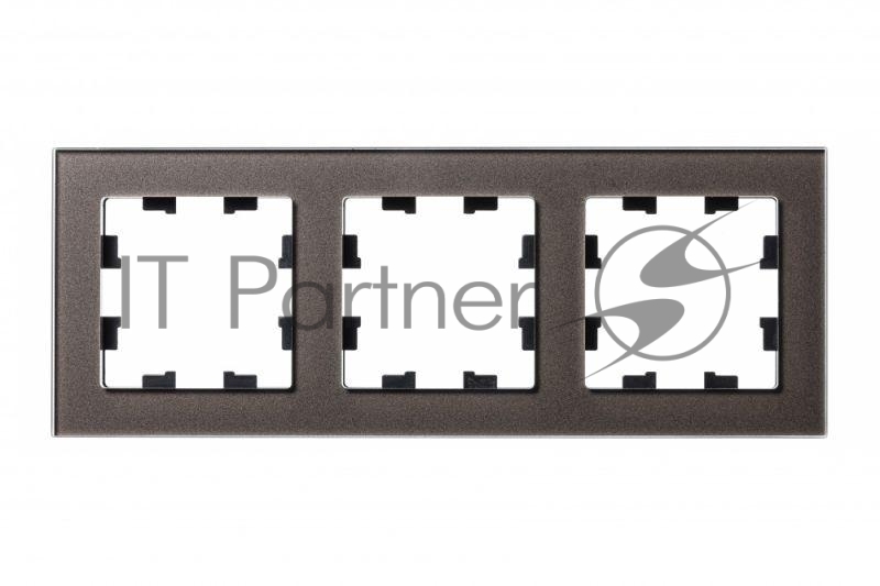 Рамка 3-м AtlasDesign Nature стекло мокко SchE ATN320603