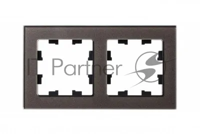 Рамка 2-м AtlasDesign Nature стекло, мокко SchE ATN320602