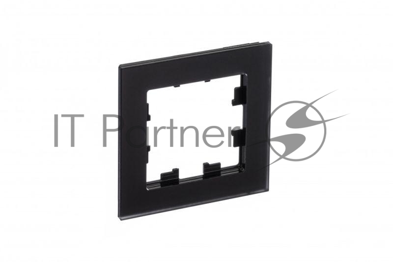 Рамка 1-м AtlasDesign Nature мат. стекло черный SchE ATN331001