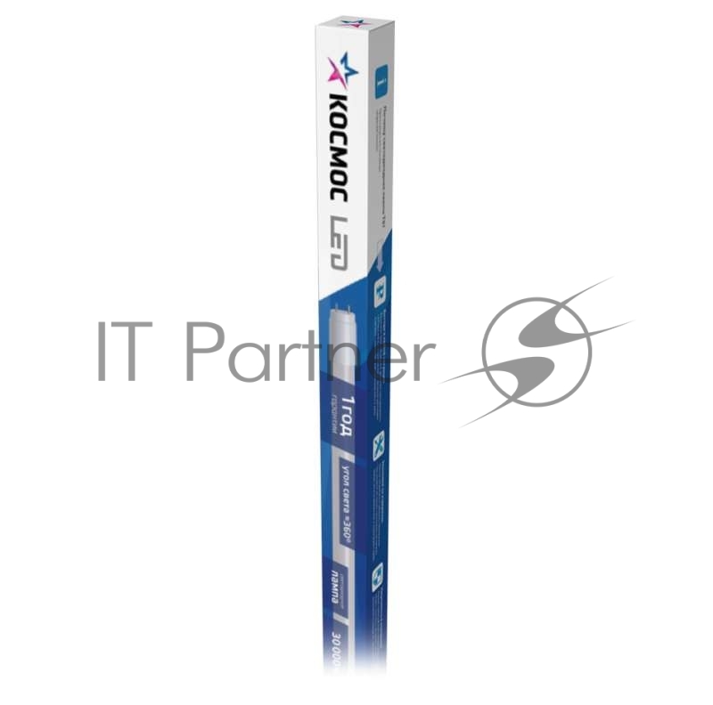 Лампа светодиодная Космос 10Вт 220В G13 4000К GLASS 600мм T8