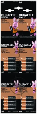 Элемент питания Duracell LR6-4BL BASIC 4х4 (16/208/18304)5009139/5008091 (блист.16шт) Duracell Б0046868