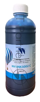 Чернила NVPrint NV-INK500U Cyan универсальные на водной основе для аппаратов Сanon/Epson/НР/Lexmark (500 мл) (Китай)