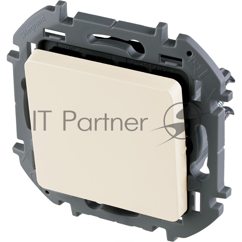 Переключатель без фиксации - кнопка, Н.О./Н.З. контакты 6A 250 В слоновая кость