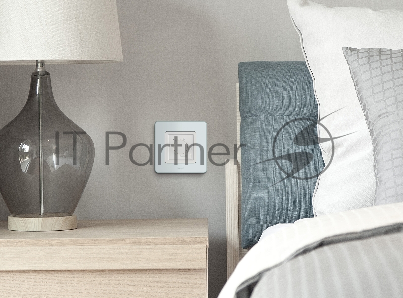 Термостат с внешним датчиком для тёплых полов белый