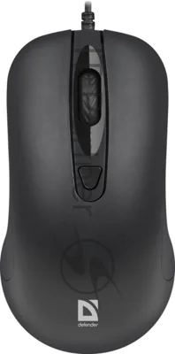 Мышь проводная Defender Classic MB-230 черный, 1600 dpi, USB, кнопки - 4