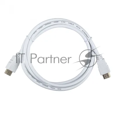 Кабель ACD-DHHM2-18W ACD-DHHM2-18W HDMI 2.0, Golden Plated,19m/19m, белый, 1.8м