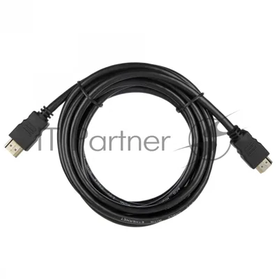 Кабель ACD-DHHM2-30B ACD-DHHM2-30B HDMI 2.0, Golden Plated,19m/19m, черный, 3м