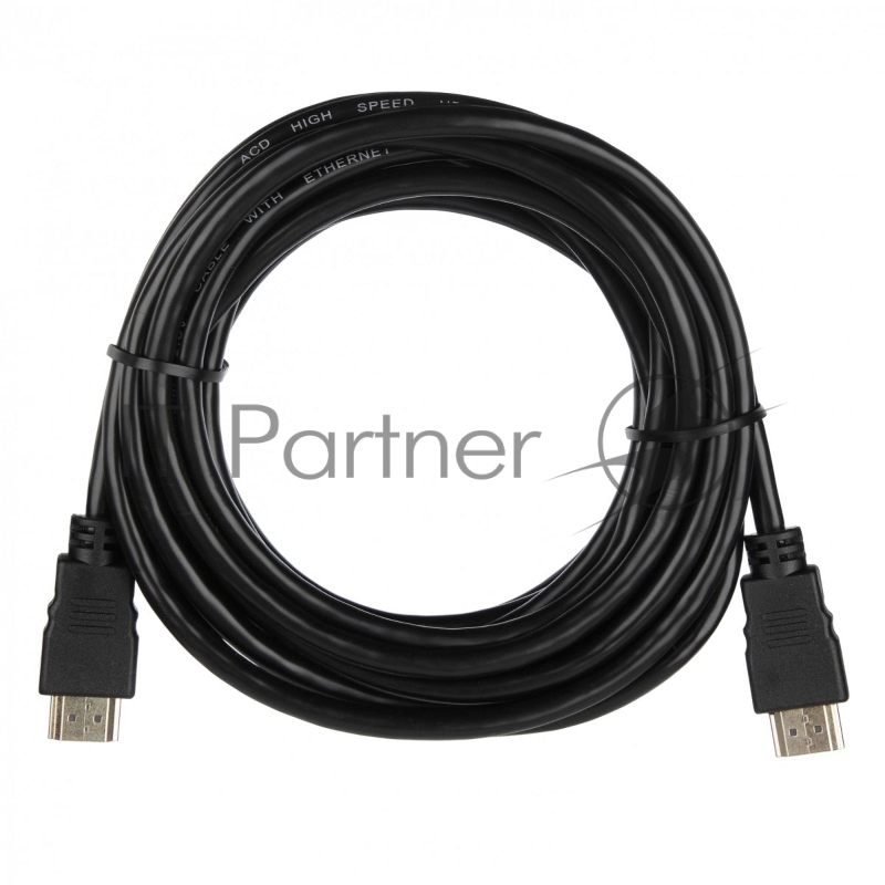 Кабель ACD-DHHM2-50B ACD-DHHM2-50B HDMI 2.0, Golden Plated,19m/19m, черный, 5м