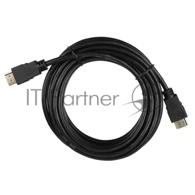 Кабель ACD-DHHM1-50B HDMI 1.4, Golden Plated,19m/19m, черный, 5м