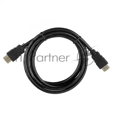 Кабель ACD-DHHM2-18B HDMI 2.0, Golden Plated,19m/19m, черный, 1.8м