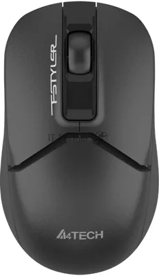 Мышь беспроводная A4Tech Fstyler FG12S черный, 1200 dpi, радиоканал, USB, кнопки - 3