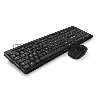 Комплект клавиатура+мышь ExeGate Professional Standard Combo MK240 беспроводной, USB, 1200 DPI, чёрный
