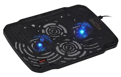 Подставка для ноутбука Digma D-NCP170-2 17"390x270x27мм 2xUSB 2x 150ммFAN 600г черный