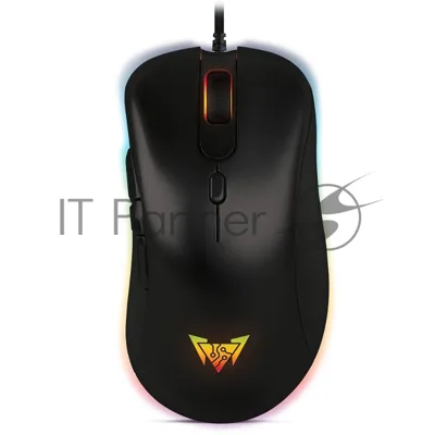 Мышь проводная Crown CMGM-904 черный, 7000 dpi, USB, кнопки - 7