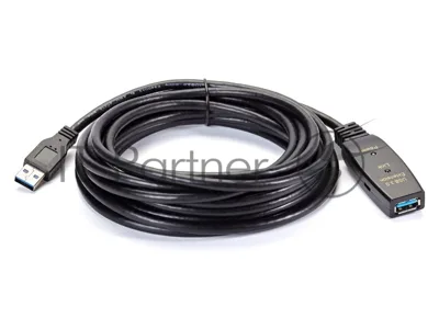 Кабель-адаптер USB3.0-repeater Aopen, удлинительный активный Am-->Af 5м QUST/qust ACU827A-5M