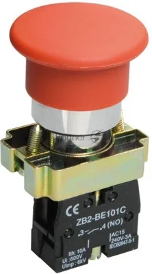 Кнопка управления LAY5-BC41 IEK BBG70-BC-K04 "Грибок" красная 1з