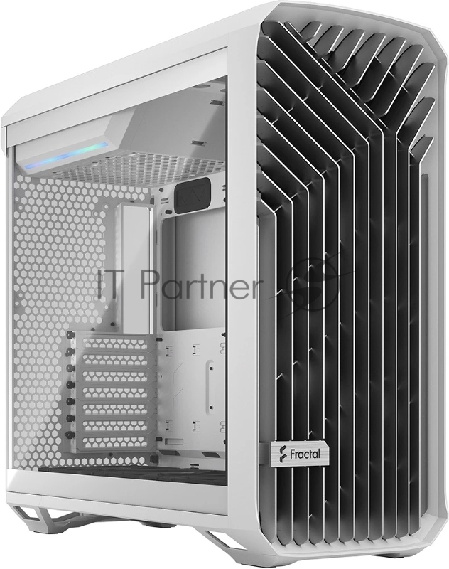 Компьютерный корпус Fractal Design Torrent белый TG Clear Tint / E-ATX, TG, 2x3.5, 4x2.5, 7xPCI, 1xUSB-C, 2xUSB 3.0 / 2x180мм, 3x140мм fans inc. / FD-C-TOR1A-03