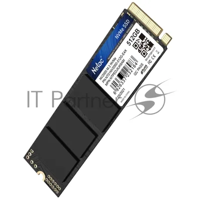 Накопитель SSD Netac NV2000, 512Gb, PCIe 3.0 x4, M.2 2280, NVMe, R/W 2500/1950
