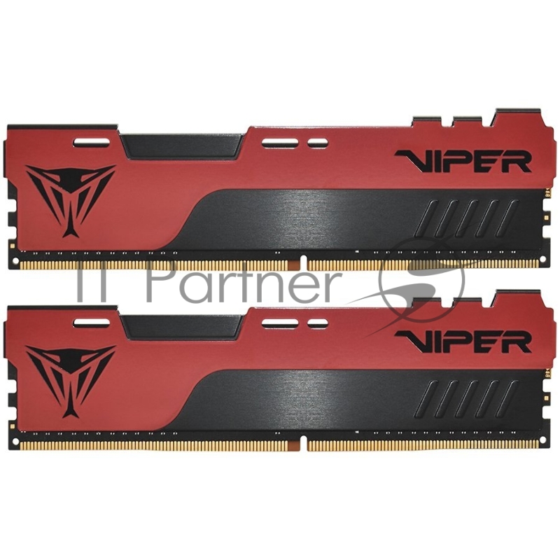 Оперативная память Patriot Viper Elite II, DDR4, 32GB (1x32 GB), 3200 MHz, CL18, DIMM, радиатор, красный, черный