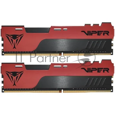 Оперативная память Patriot Viper Elite II, DDR4, 32GB (1x32 GB), 3200 MHz, CL18, DIMM, радиатор, красный, черный