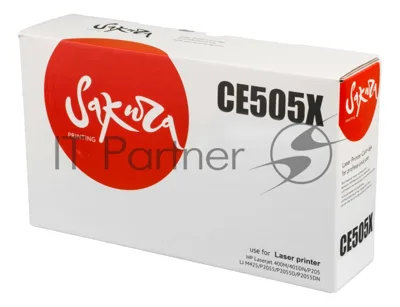 Картридж лазерный Sakura CE505X для HP LaserJet P2055, P2055D, P2055DN черный, 6500 к.