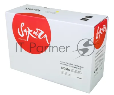 Картридж лазерный Sakura CF362A для HP Color LaserJet Enterprise M553n/553X/553dn HP Color LaserJet Enterprise M552dn, желтый, 5000 к.