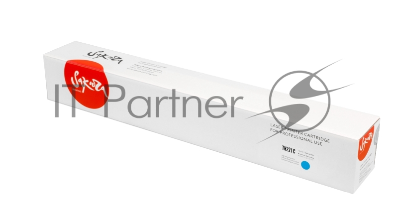 Тонер-туба Sakura KMTN-221C (A8K3450) для Konica Minolta, голубой, 21000 к.