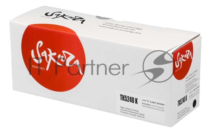 Картридж лазерный Sakura TK5240K для Kyocera Mita ECOSYS p5026cdn/p5026cdw/m5526cdn/m5526cdw, черный, 4 000к.