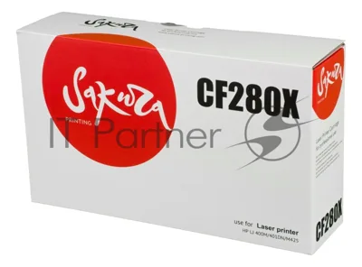 Картридж лазерный Sakura CF280X для HP LJ 400M/401DN,M425, черный, 6900 к.