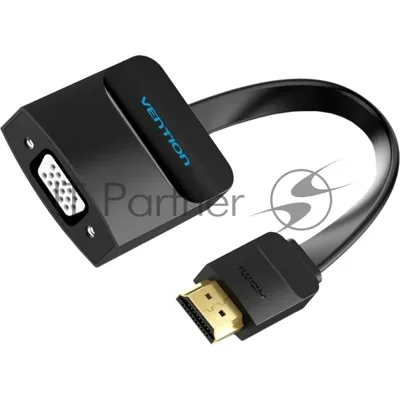 Мультимедиа конвертер Vention HDMI > VGA + аудио, гибкий, плоский