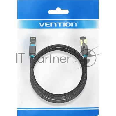 Патч-корд Vention прямой SFTP cat.8 RJ45 - 5м. черный Тканевая оплетка