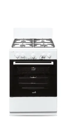 Плита газовая CEZARIS ПГ 3200-07 белый, конфорок 4 шт, духовка 59 л, 60 см x 85 см x 60 см