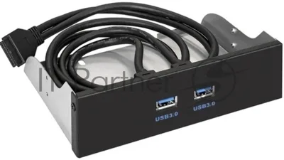 Планка USB на переднюю панель ExeGate U5H-615, 5,25"/2*USB3.0, 19 pin USB 3.2 Gen1