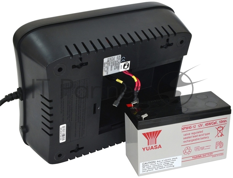 Источник бесперебойного питания Powercom Back-UPS SPIDER, Line-Interactive, LCD, AVR, 1100VA/605W, Schuko, USB, черный (1452054)