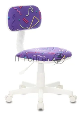Кресло Бюрократ CH-W201NX Sticks 08 фиолетовый, ткань, 120 кг