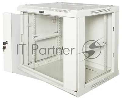 Шкаф настенный серии Pro, 4U 600x450, стеклянная дверь