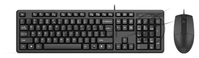 Комплект клавиатура+мышь A4Tech KK-3330S проводной, USB, 1200 DPI, чёрный