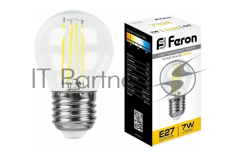 Лампа светодиодная Feron LB-52 7W 230V E27 2700K