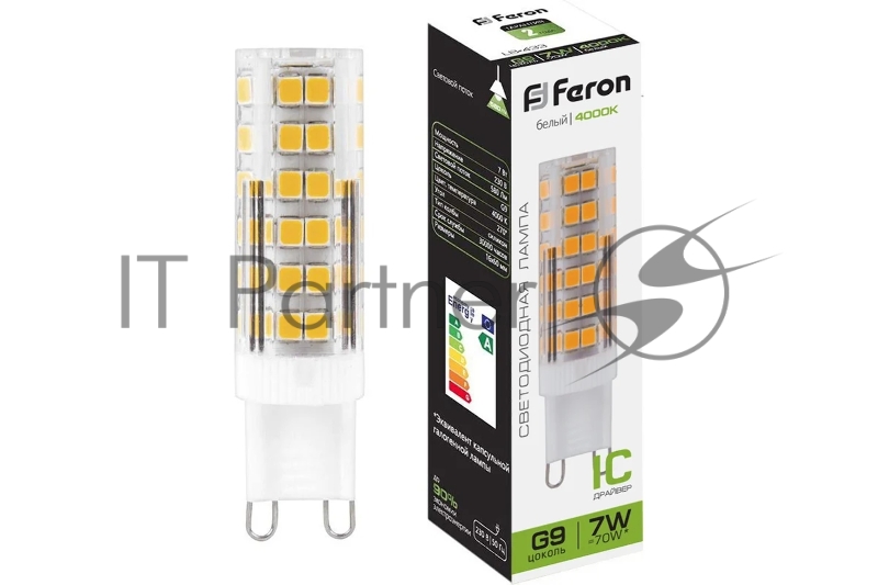 Лампа светодиодная Feron LB-433 7W 230V G9 4000K