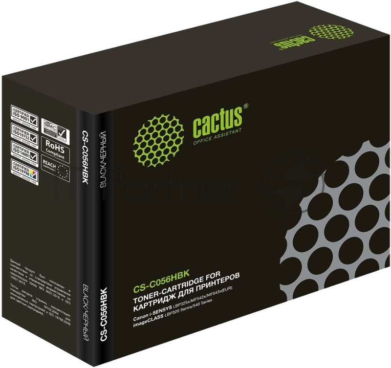 Картридж лазерный Cactus CS-C056HBK черный (21000 стр.) для Canon imageCLASS LBP320 Series/540 Series